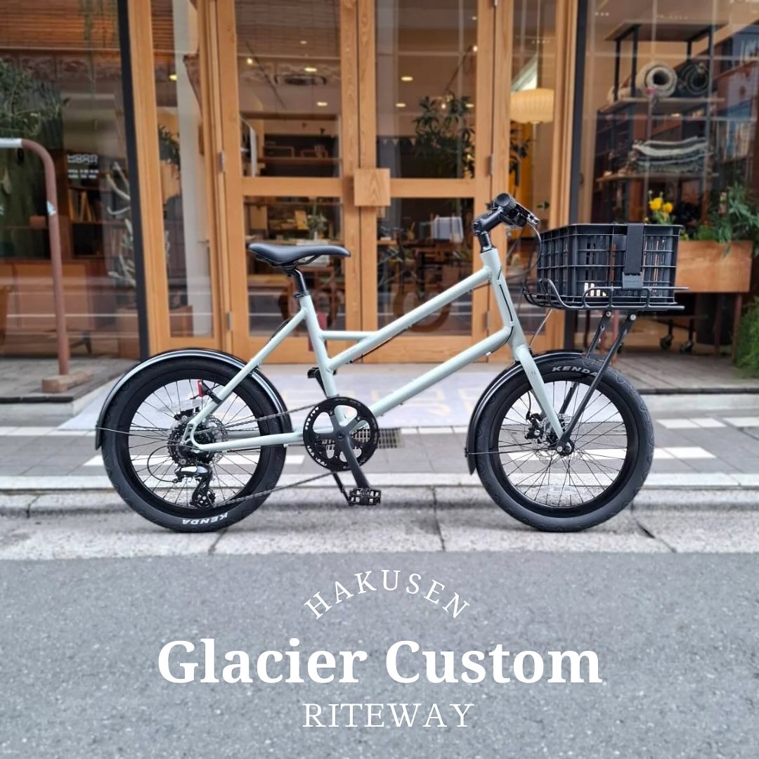RITEWAY GLACIER ハクセン実車カスタム施工例 2025-04-06 ポートランドフロントキャリア+クレートS・フルフェンダー