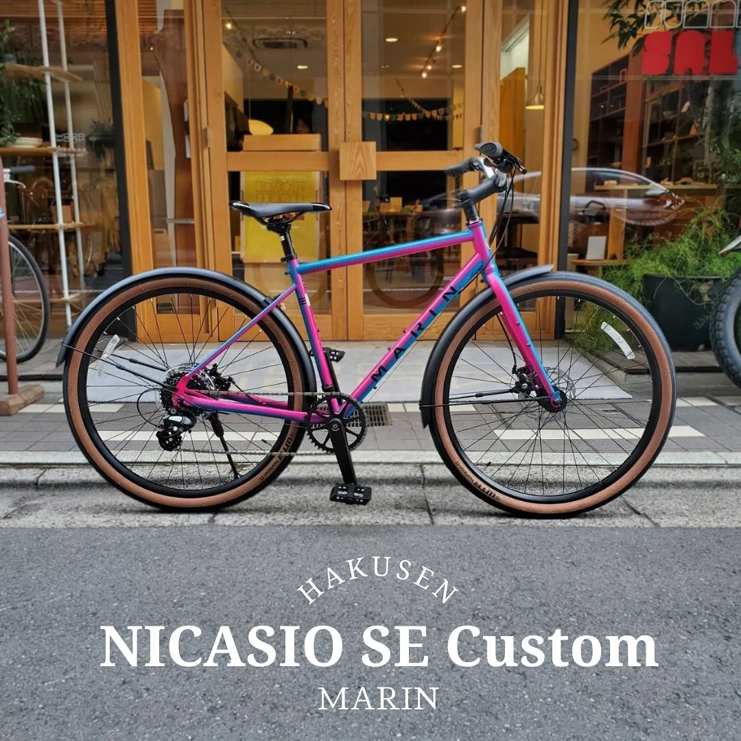 MARIN NICASIO SE ハクセン実車カスタム施工例 2025-08-25 ライザーバー(シルバー)・フル泥除け