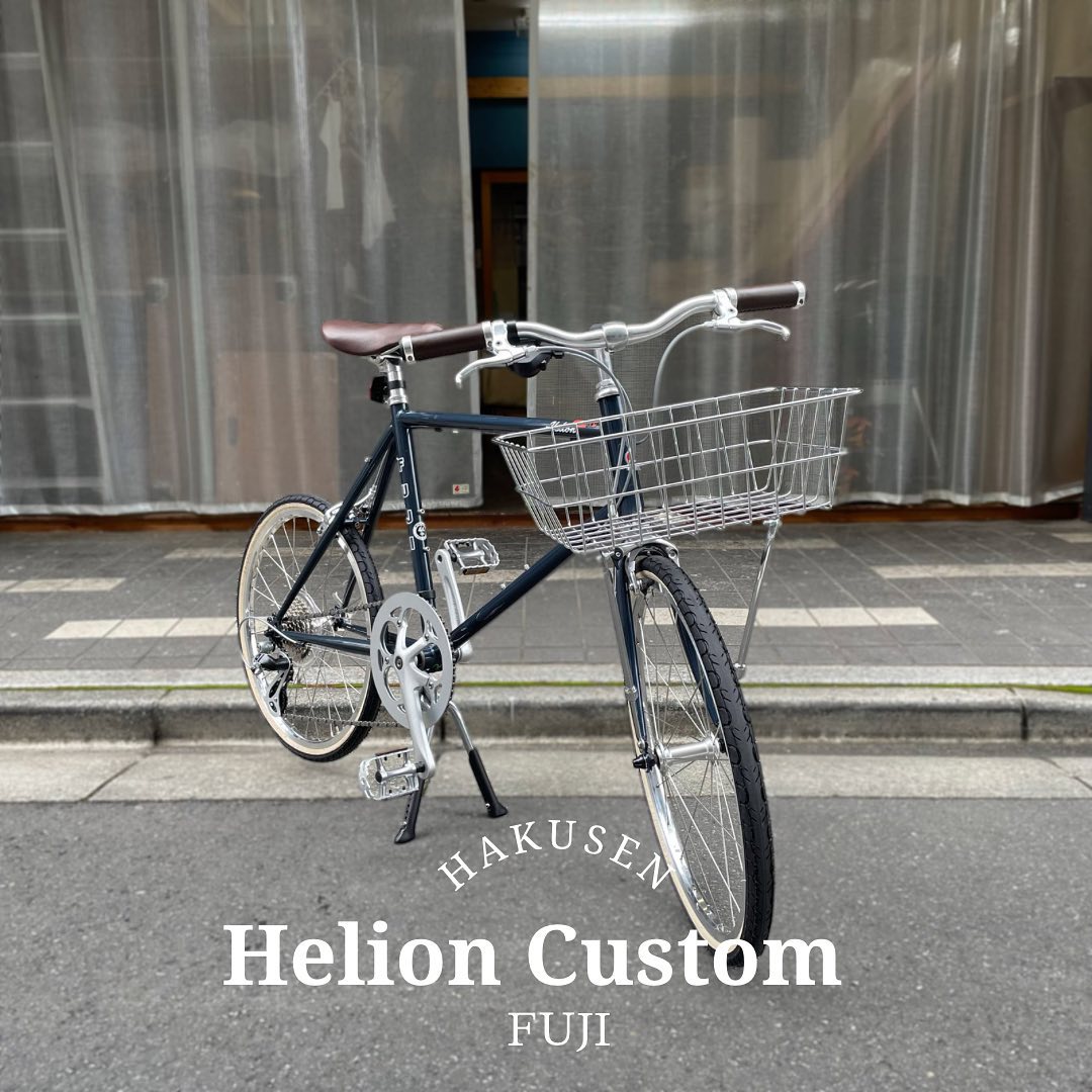 FUJI HELION ハクセン実車カスタム施工例 2023-05-14 オールラウンドバー・レザー調グリップ・アーバンバスケット